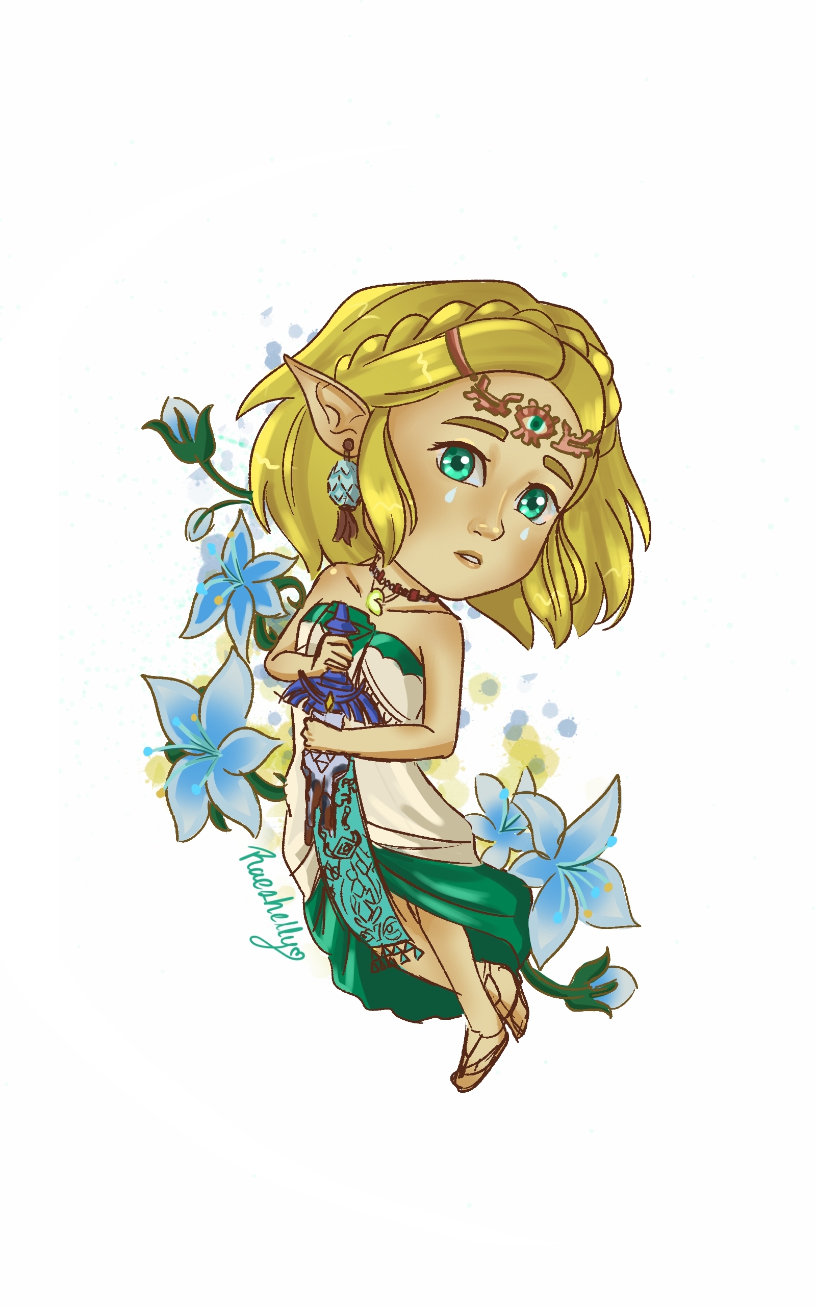 Fanart de Zelda, de Tears of the Kingdom. 2024